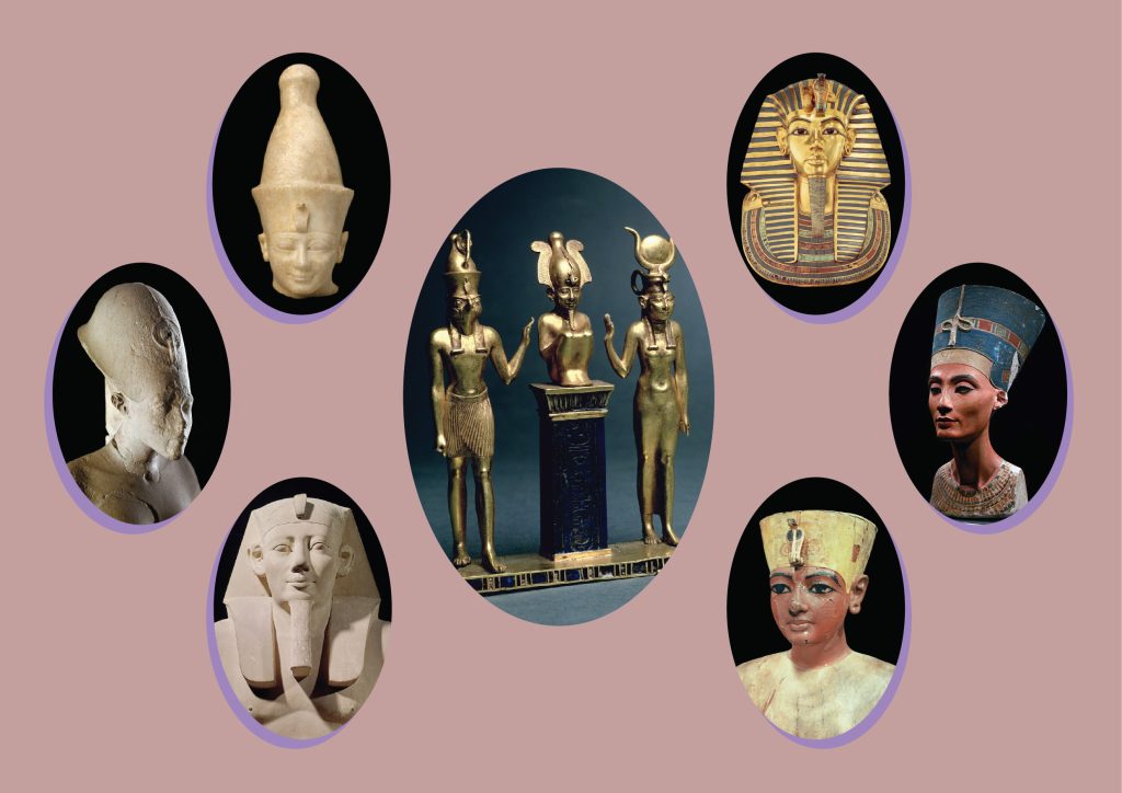 Crowns in ancient Egyption fashion