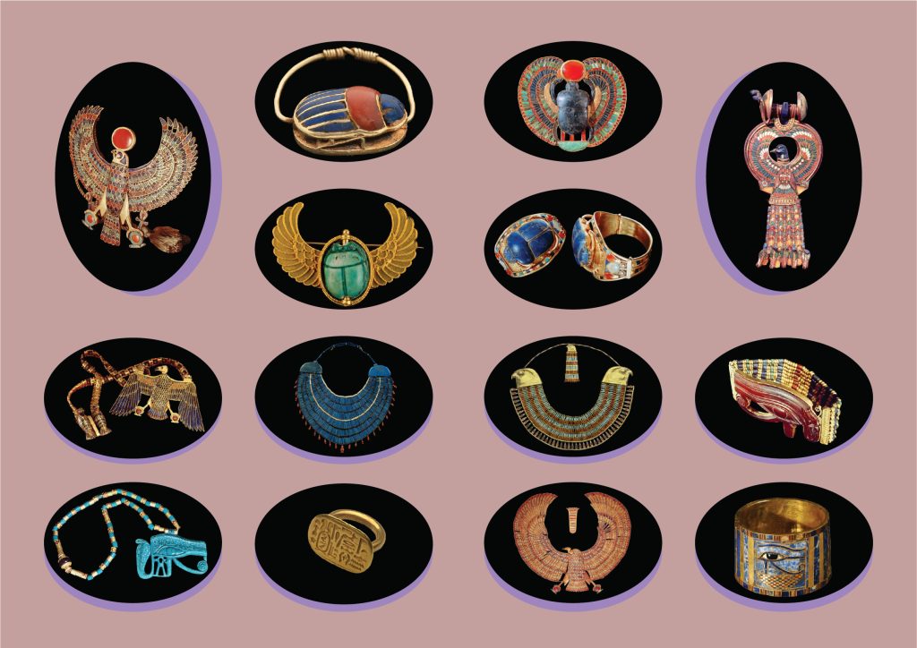 Jewelry in ancient Egyption fashion